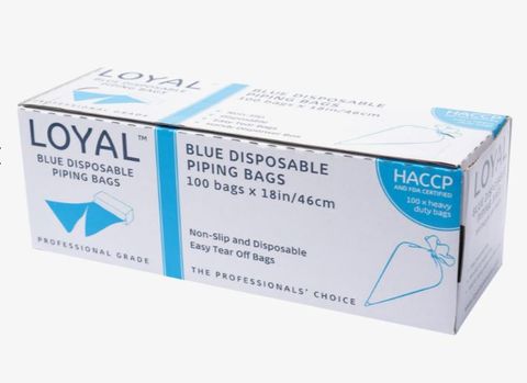 Loyal Disposable Piping Bags Blue 45cm