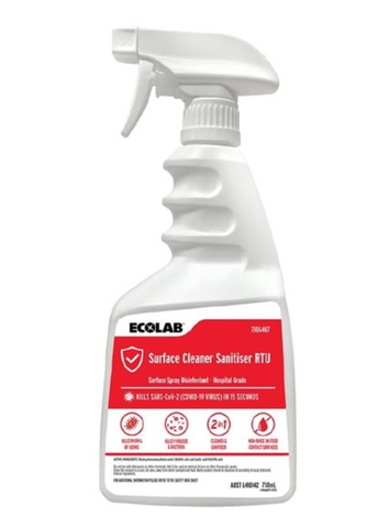 Ecolab Surface Cleaner Sanitiser 750ml RTU