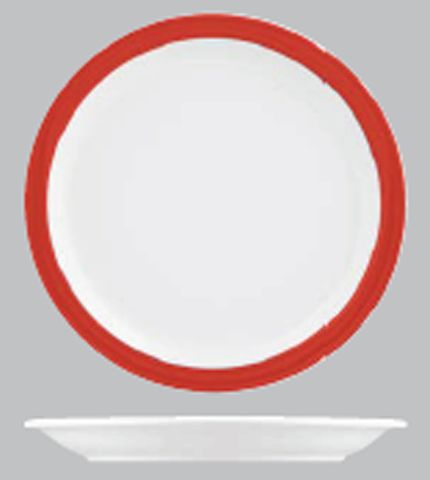 Studio Rnd Narrow Rim Plate 225Mm Hot Chillired/12