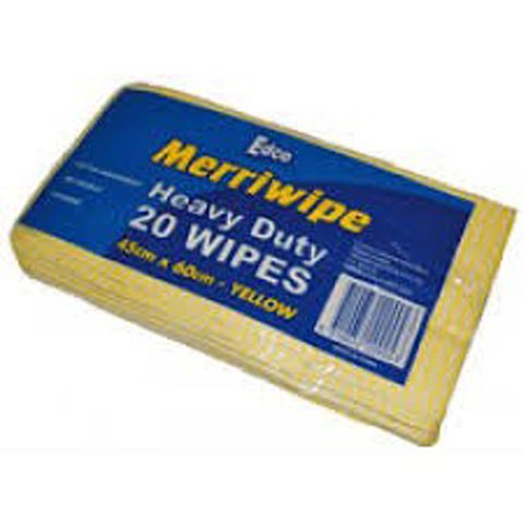 Edco Yellow Wipe / 20Pk