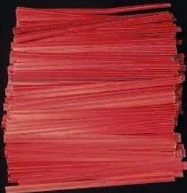 Paper Twist Ties 75Mm Red Pkt 1000