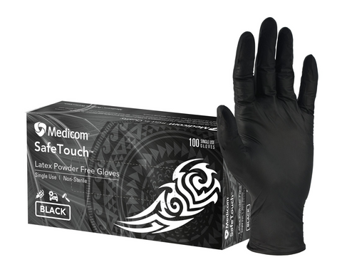 Gloves Latex Black Small /100