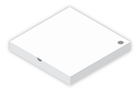 15" Plain White Pizza Box Pkt50