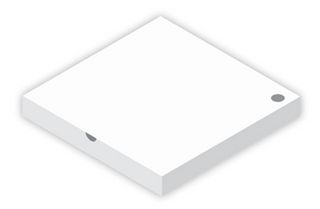 13" Plain White Pizza Box Pkt100