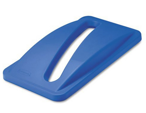 Rubbermaid Slim Jim Recycling Paper Lid Blue