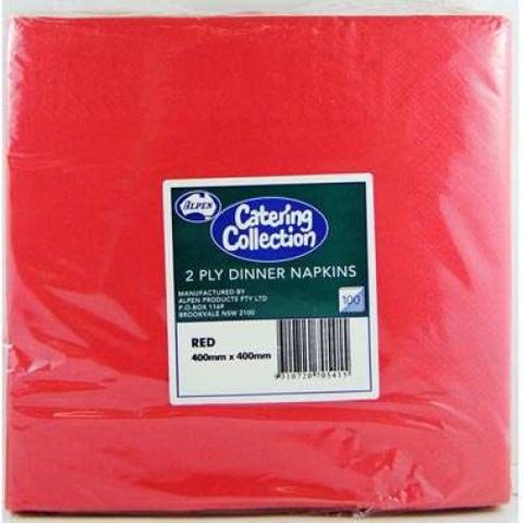 Napkin Dinner 2Ply Red