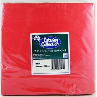 Napkin Dinner 2Ply Red