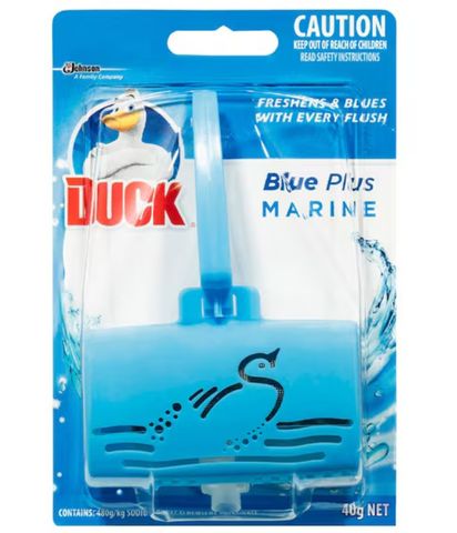 Duck Toilet Cleaner Blue Plus Rim Block 40gm