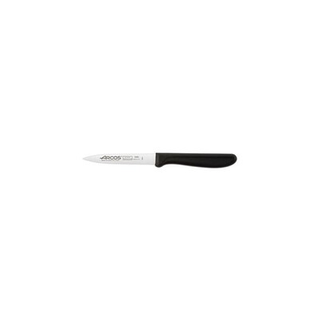 Arcos Genova Paring Knife Serrated Blade Black Handle 100mm