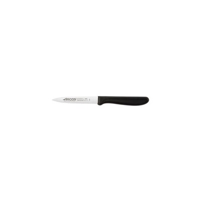 Arcos Genova Paring Knife Serrated Blade Black Handle 100mm