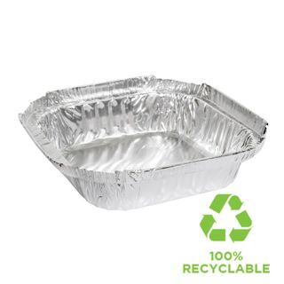 Foil Tray Shallow Square 270ml L131 X W131 X H25mm