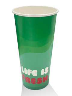 Aqueous Paper Cold Cup 22oz