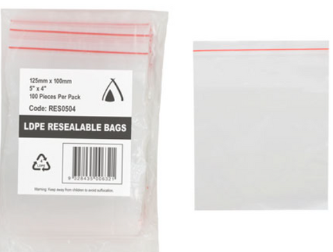 Polybag Preseal 125X100Mm /100