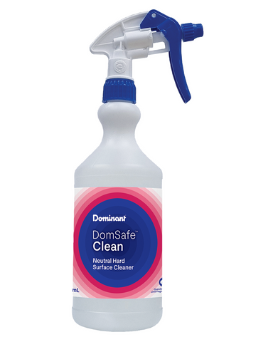 Dominant Dispensing Bottle 750ml DomSafe Clean Triggers & Labels