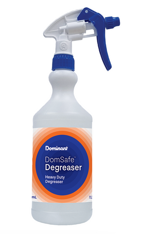 Dominant Dispensing Bottle 750ml DomSafe Degreaser Triggers & Labels