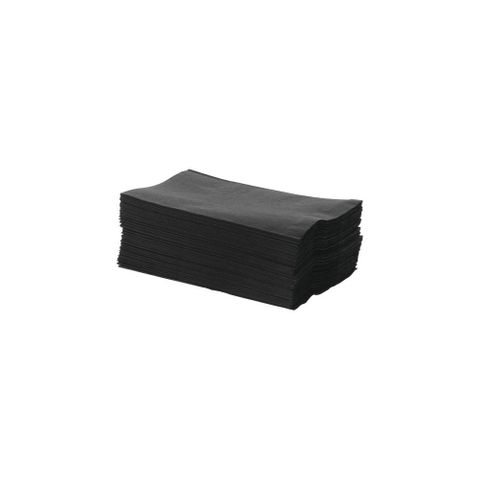 Dinner Napkin Quilted GT Fold 2 Ply Black