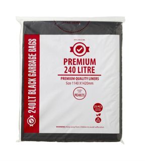 240LT Premium Heavy Duty Bin Liner