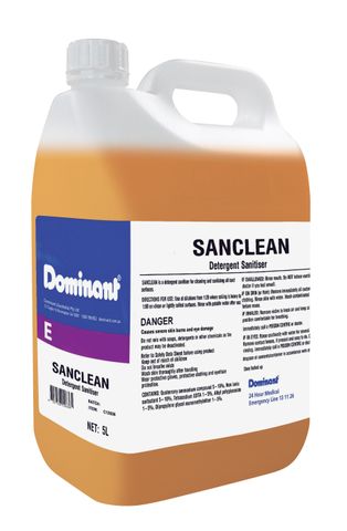 Dominant Sanclean S&W Cleaner Ctn2X 5Lt