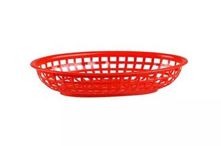 Moda Serving Basket PP Oval 240 X 150 X 50mm Red