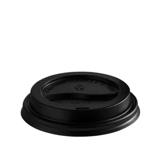 8Oz Flat Lids Black