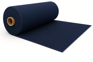 Wool Kersey Navy- 101 Cms