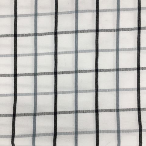 Poly Grey/Black Collar Check