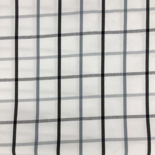 Poly Grey/Black Collar Check