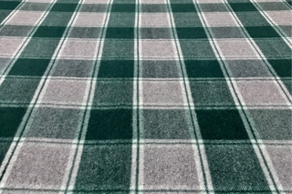 Wool Rug Lining Green Check