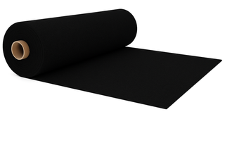 Wool Kersey Black- 183 Cms