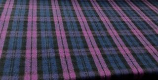 Wool Tartan -Blackwatch Purple