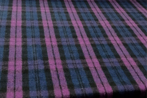 Wool Tartan -Blackwatch Purple