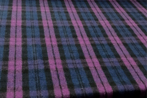 Wool Tartan -Blackwatch Purple