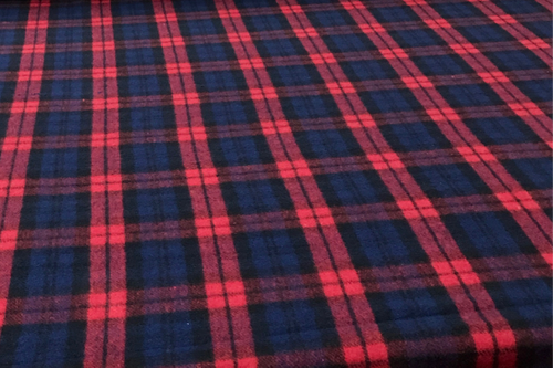 Wool Tartan Blackwatch Scarlet