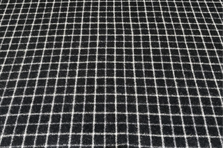 Wool Collar Check - Black