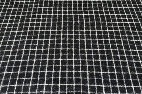 Wool Collar Check - Black