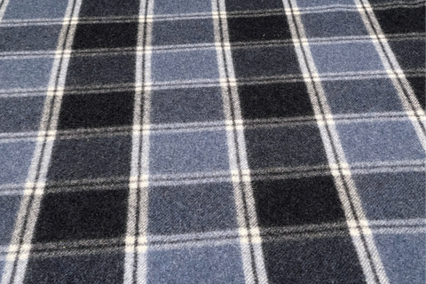 Wool Rug Lining RAF Blue Check