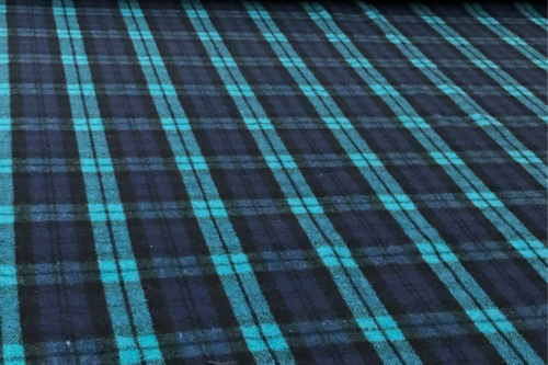 Wool Tartan -  Blackwatch Aqua