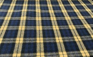 Wool Tartan Blackwatch Nvy/Gld