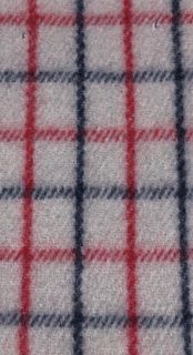Wool Collar Check - RED/NAVY