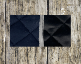 Navy Cotton/Black Satin 240g