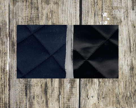 Navy Cotton/Black Satin 240g