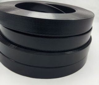 PVC Coated Webbing 25mm Black
