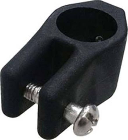 CANOPY FITTING CLAMP 3/4 BLACK