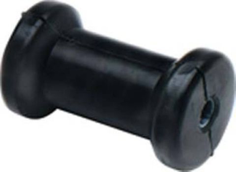 BLACK RUBBER SPOOL ROLLER 4x1