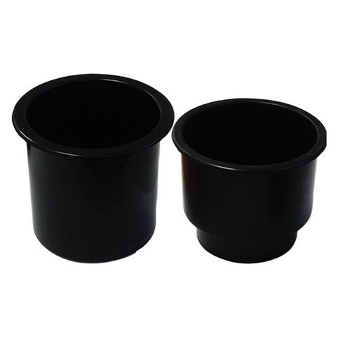 RECESSED DRINK HOLDER BLACK