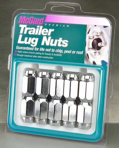 TRAILER LUG NUTS 1/2 x 20