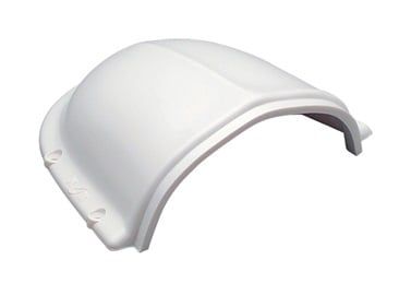 2.5 inch PVC clam shell vent