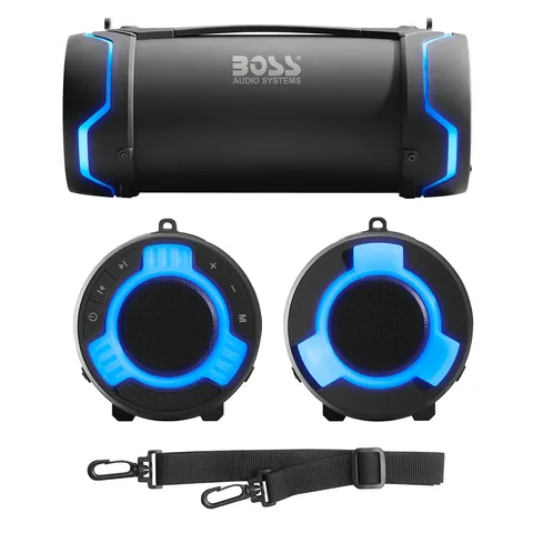 Caisson De Basses Marin BOSS Audio MGR10W - 25.4 Cm, 800W Max, éclairage RGB, Résistant Aux Intempéries - Pour Bateau