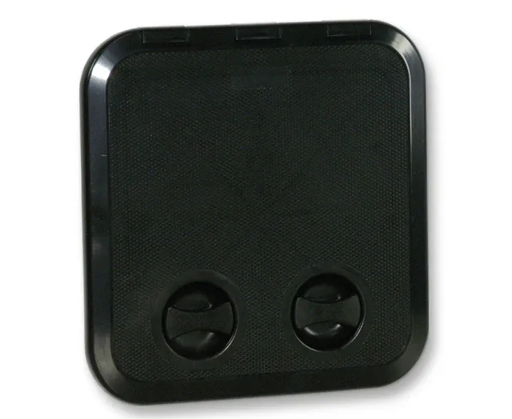 Access Hatch Caravan Boat Hatch With Lock Black 380 X 380 EUROPA