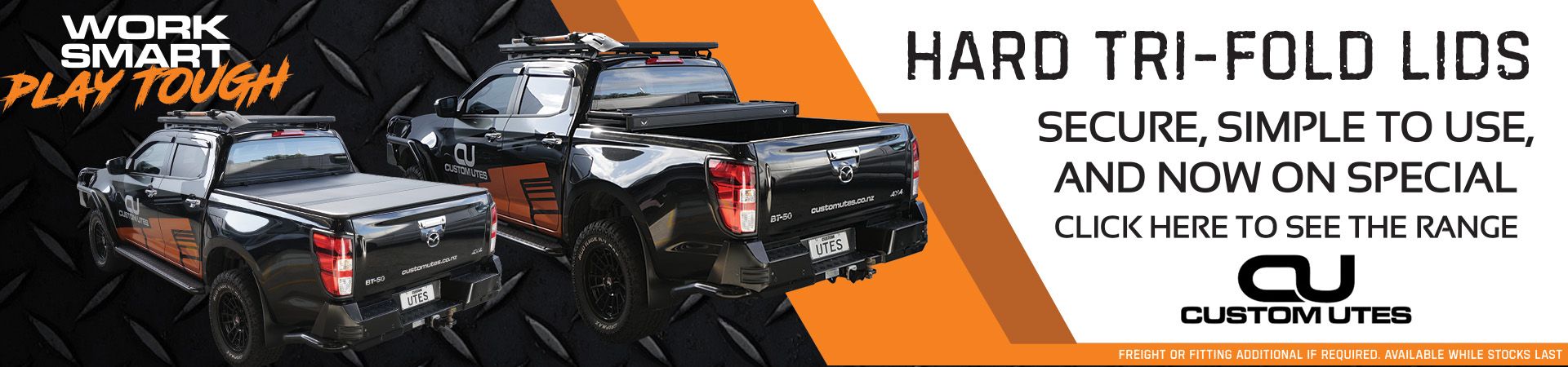 Hard Tri-fold Lids on Special